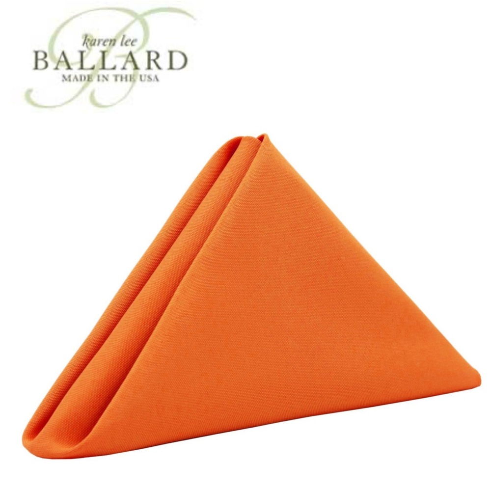 Karen Lee Ballard Orange Coral Studio Napkins